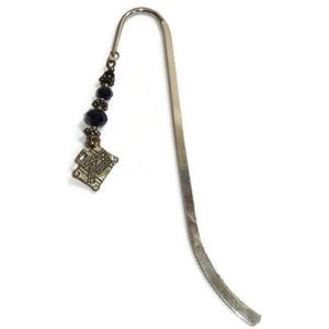 Shepherd Hook Beaded Charm Bookmark Handmade #20